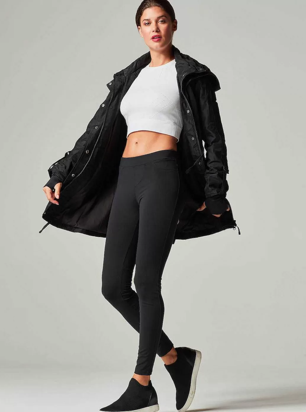 Shop Blanc Noir Camo Anorak - Black Black Camo