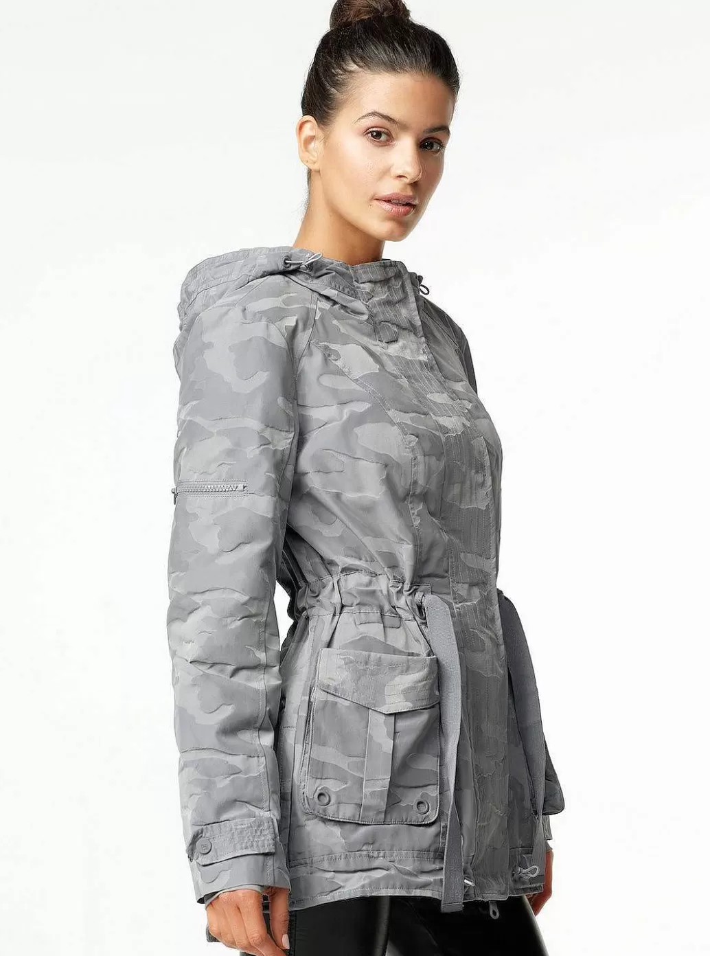 Shop Blanc Noir Camo Grenadier Jacket Sharkskin Camo