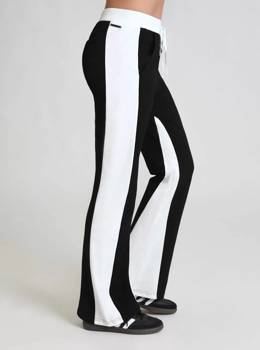 Cheap Blanc Noir Color Blocked Wide Leg Pant
